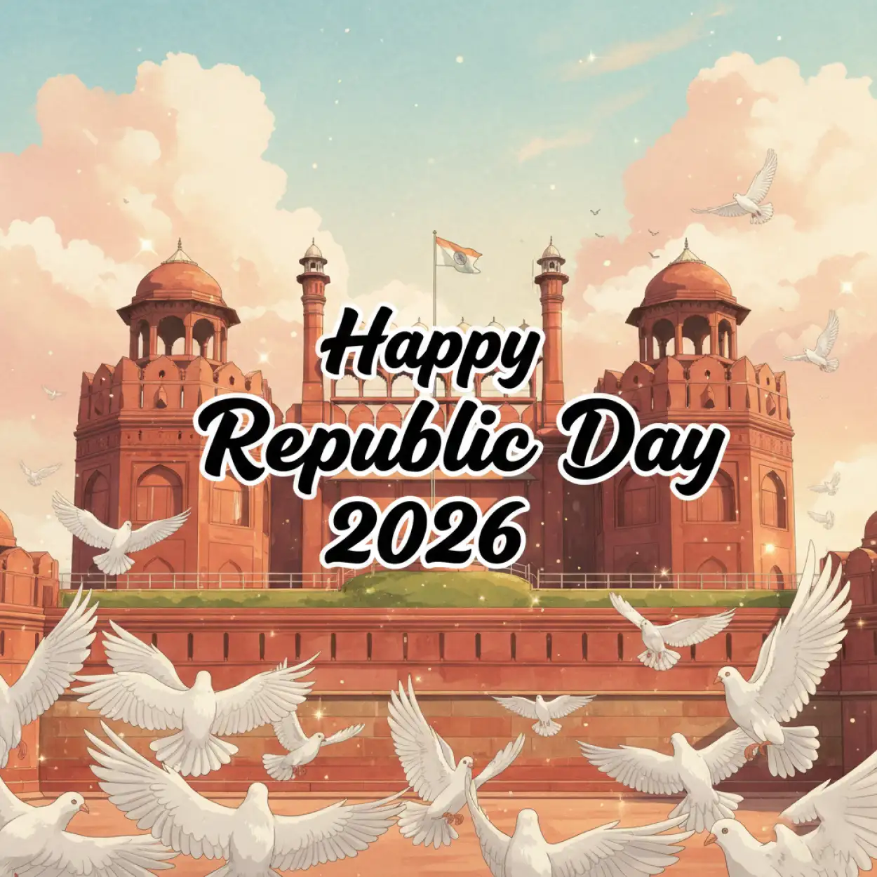 Free Download Happy Republic Day 2026 Landing Page Banner - High Quality Happy Republic Day 2026 Background