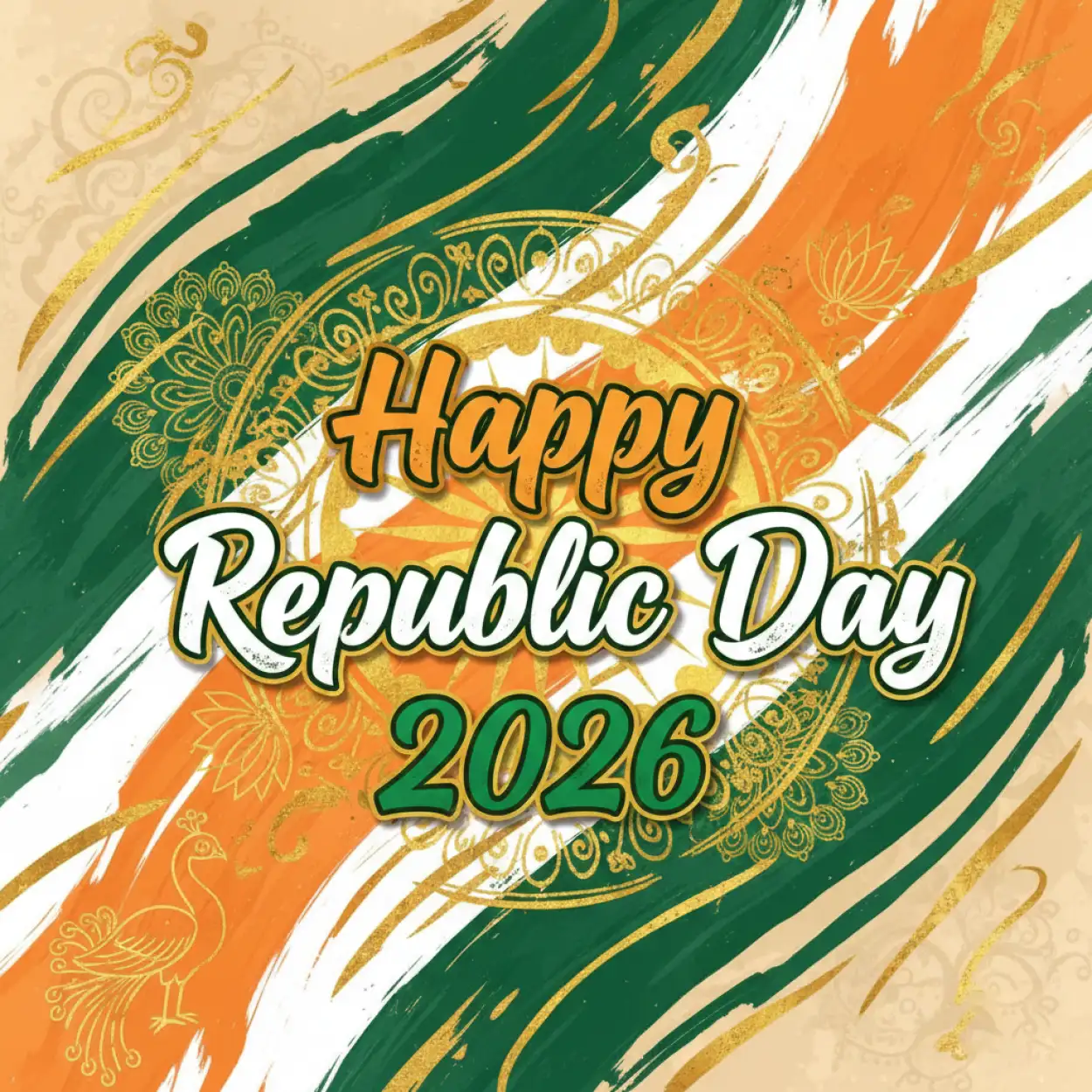 Free Download Happy Republic Day 2026 Republic Day Vector - High Quality Happy Republic Day 2026 Background