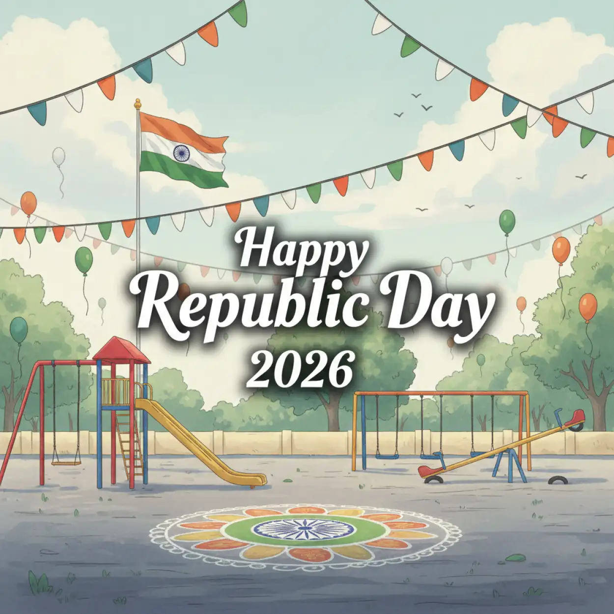 Free Download Happy Republic Day 2026 Standee Design - High Quality Happy Republic Day 2026 Image