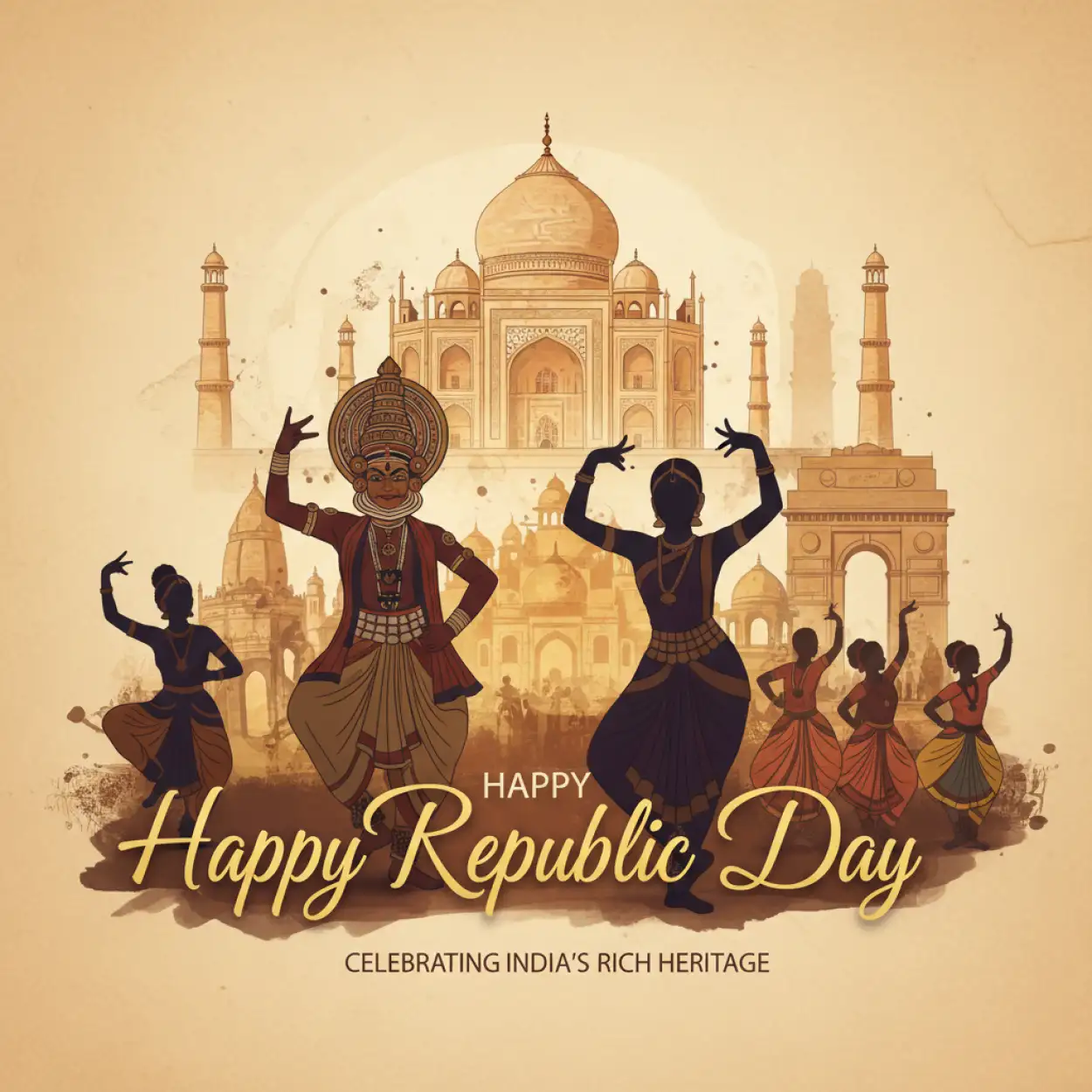 Free Download Happy Republic Day Banner Indian Culture - High Quality Happy Republic Day Banner Image