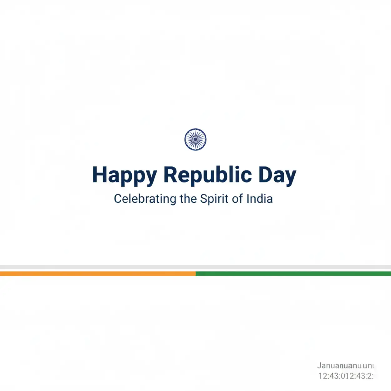 Free Download Happy Republic Day Banner Minimal Design - High Quality Happy Republic Day Banner Background