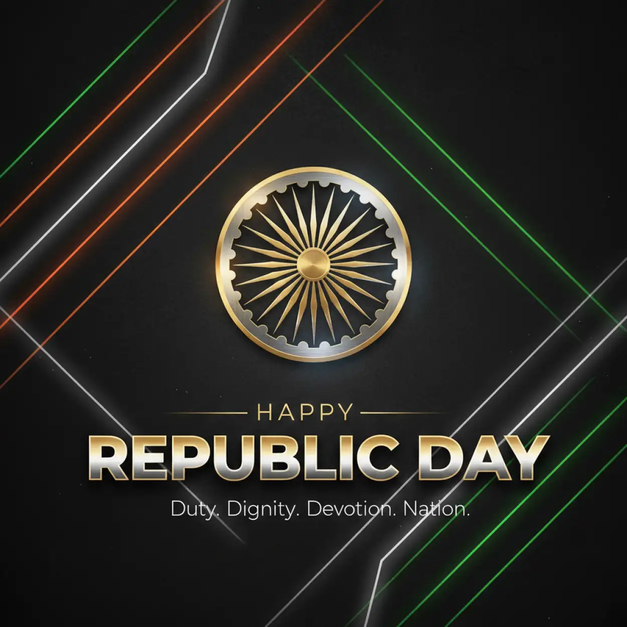 Free Download Happy Republic Day Banner Modern Style - High Quality Happy Republic Day Banner Image
