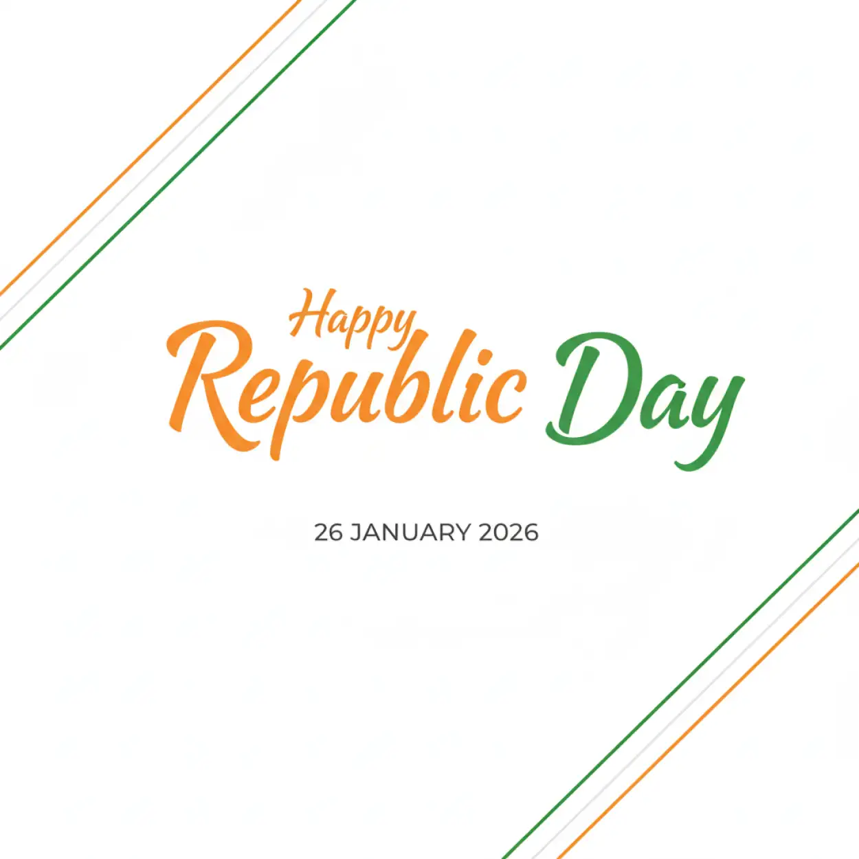 Free Download Happy Republic Day Minimalist Background - High Quality Happy Republic Day Background