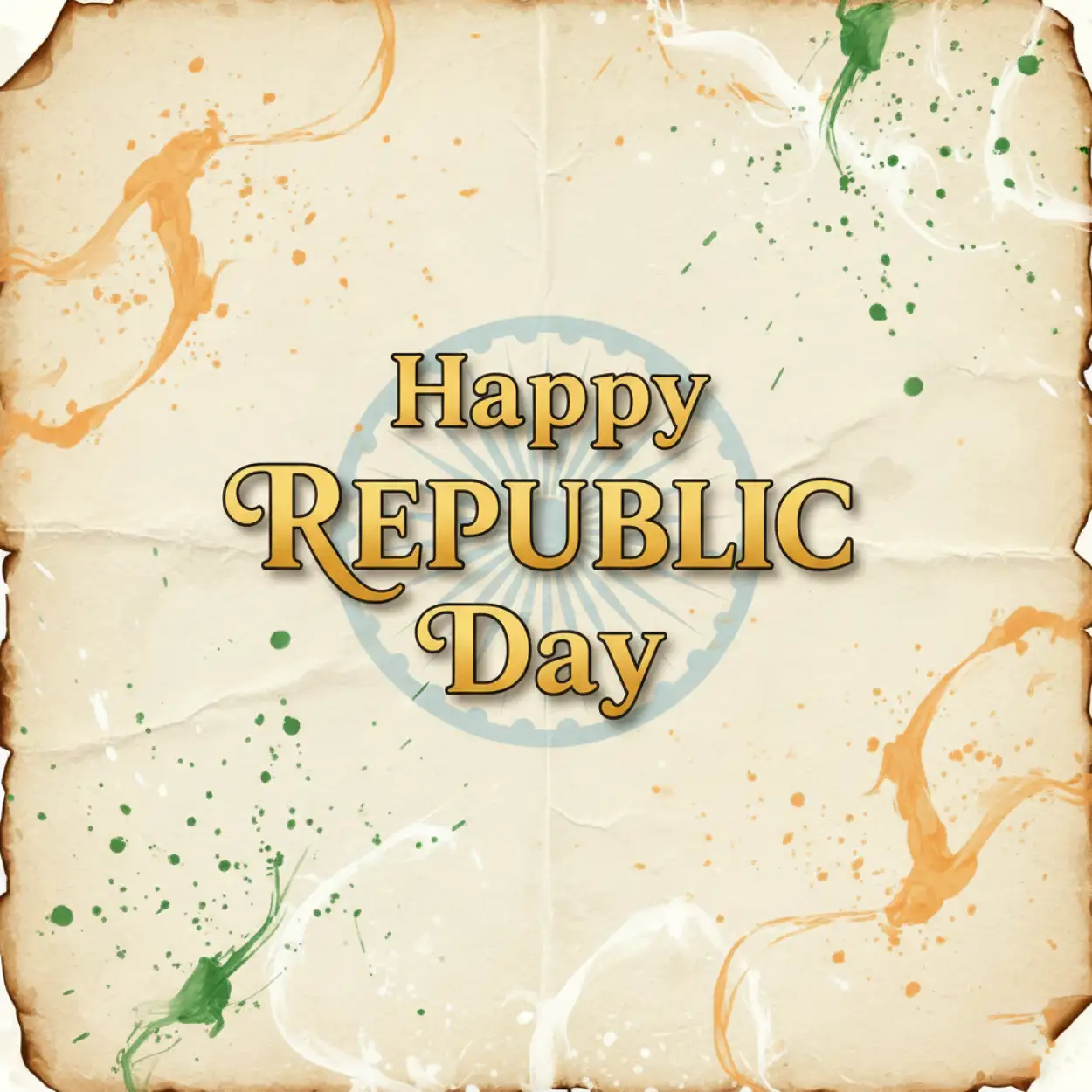 Free Download Happy Republic Day Wishes Clean Background - High Quality Happy Republic Day Wishes Background