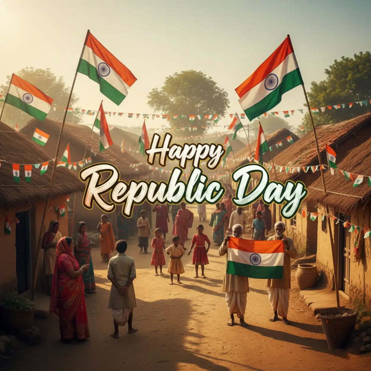 Free Download Happy Republic Day Wishes For Friends - High Quality Happy Republic Day Wishes Image