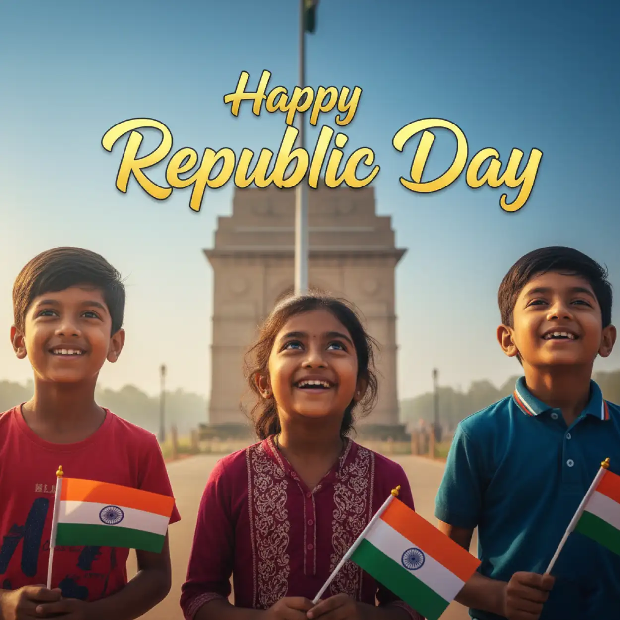 Free Download Happy Republic Day Wishes For School Students And Teachers Messages - High Quality Happy Republic Day Wishes Image