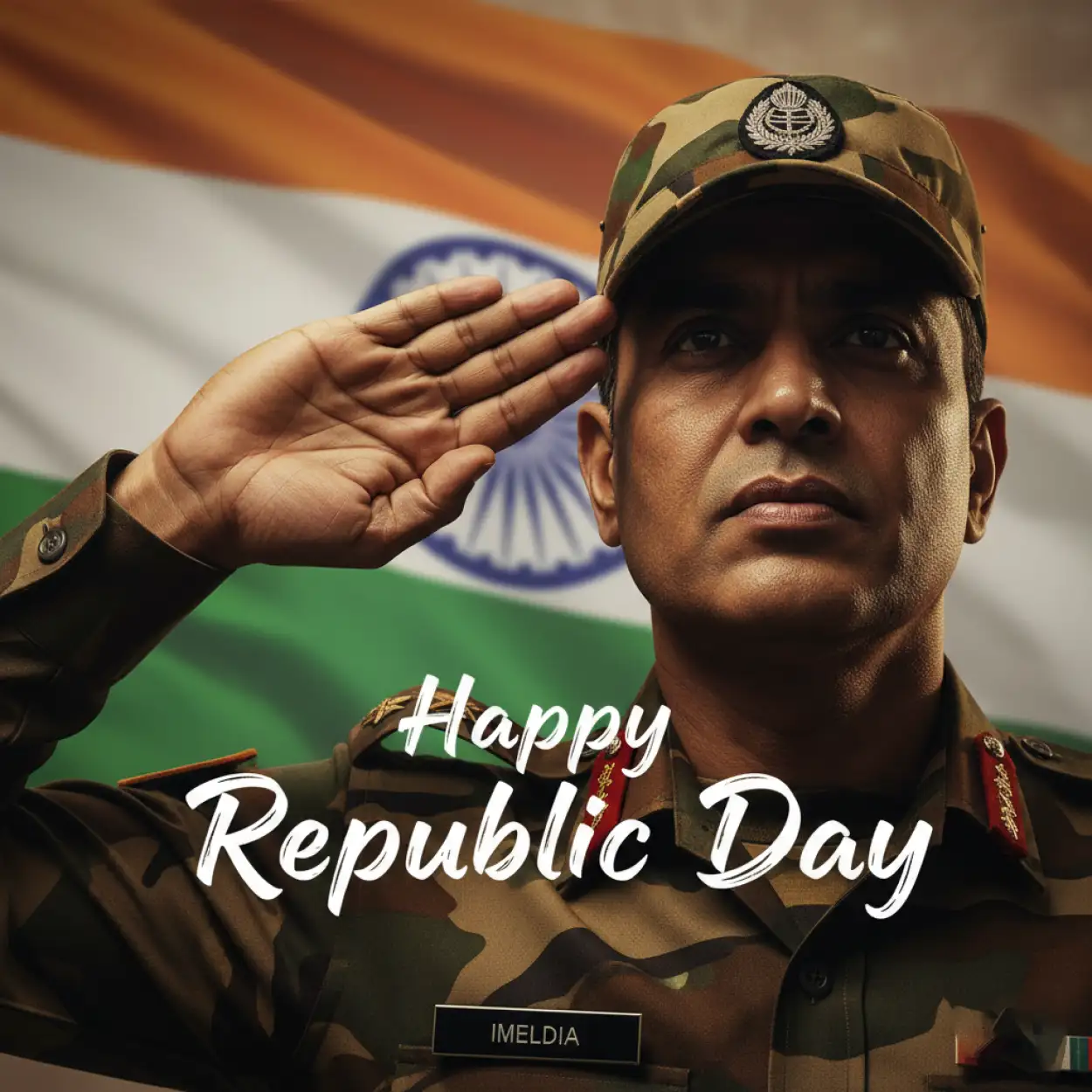 Free Download Happy Republic Day Wishes With Army Soldier Patriotic Image - High Quality Happy Republic Day Wishes Image