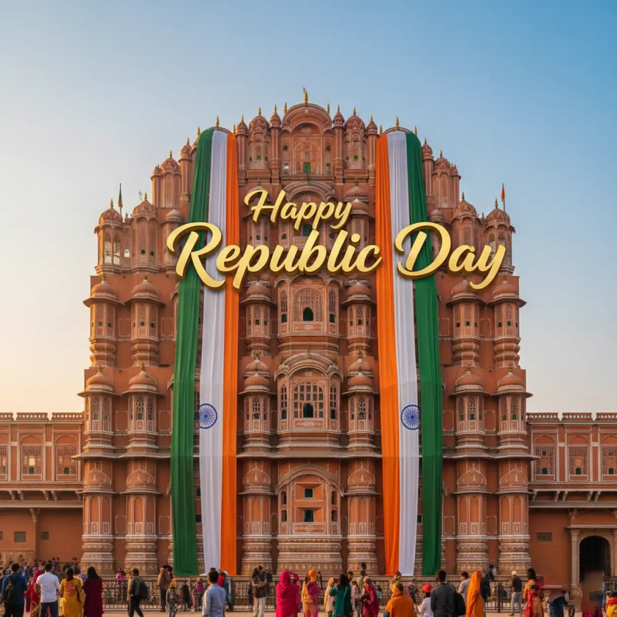 Free Download Happy Republic Day Wishes With Indian Flag - High Quality Happy Republic Day Wishes Background