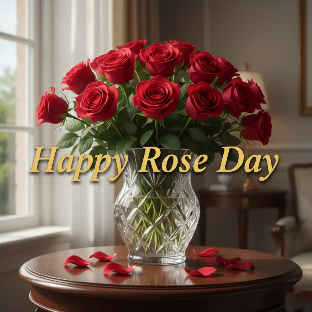 Free Download Happy Rose Day Elegant Floral Design - High Quality Happy Rose Day Wishes Background