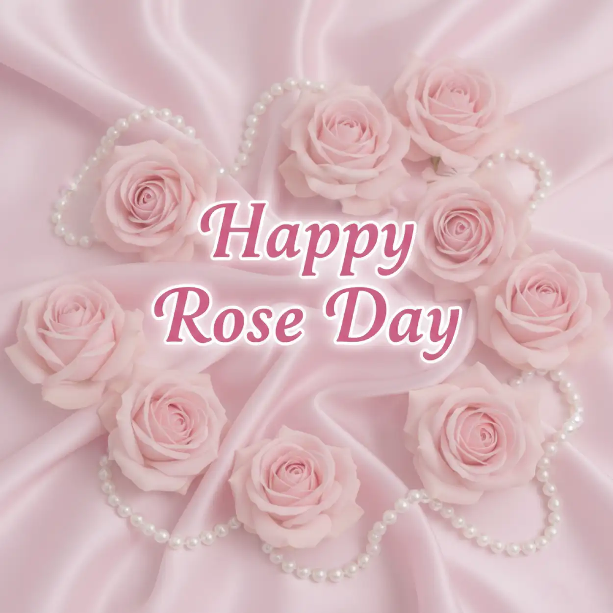 Free Download Happy Rose Day Soft Pastel Roses - High Quality Happy Rose Day Wishes Image