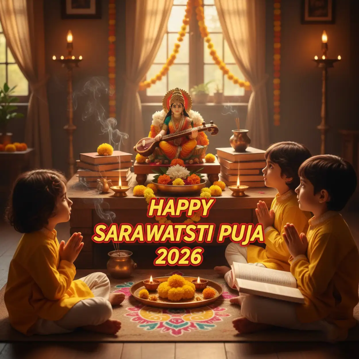 Happy Saraswati Puja 2026 Images - Royalty Free Happy Saraswati Puja 2026 Image | Pngmagic Free Download Happy Saraswati Puja 2026 Images - High Quality Happy Saraswati Puja 2026 Background
