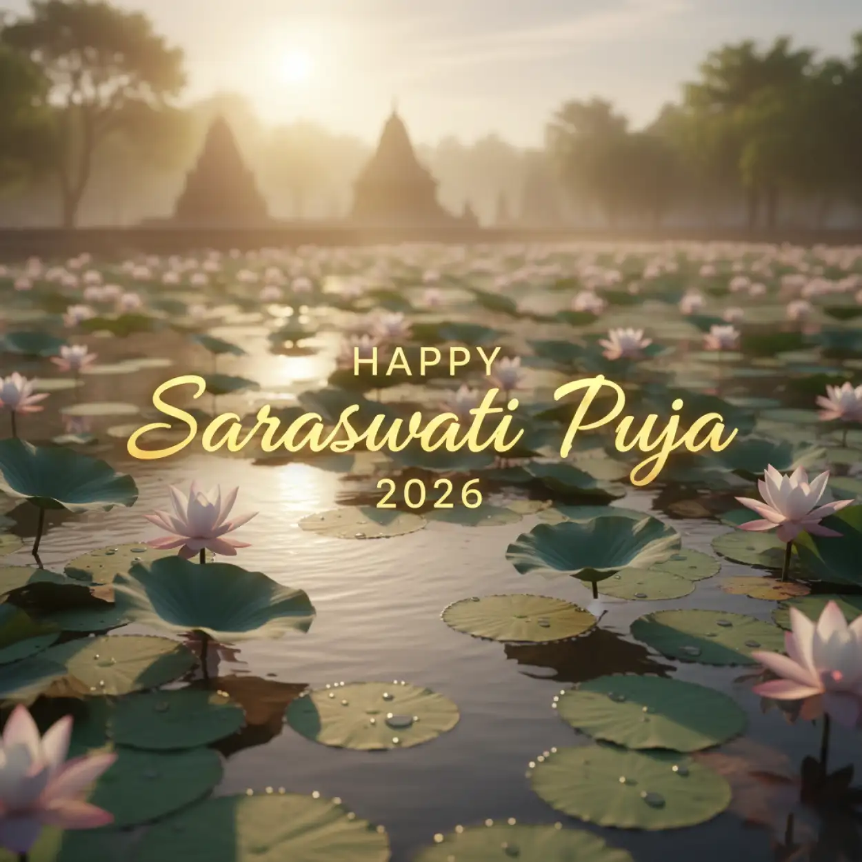 Free Download Happy Saraswati Puja 2026 Spiritual Quotes - High Quality Happy Saraswati Puja 2026 Image