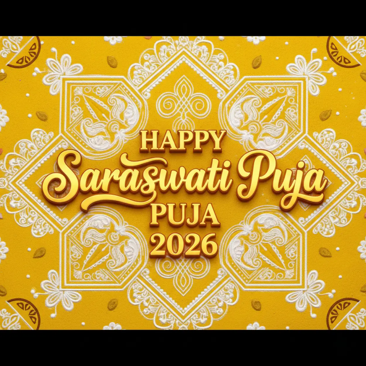Free Download Happy Saraswati Puja 2026 Whatsapp Status - High Quality Happy Saraswati Puja 2026 Image