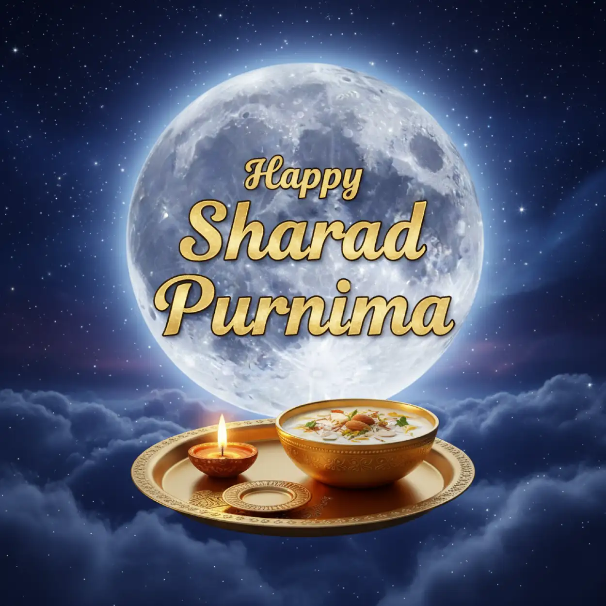 Free Download Happy Sharad Purnima Full Moon Night Photos - High Quality Happy Sharad Purnima Image