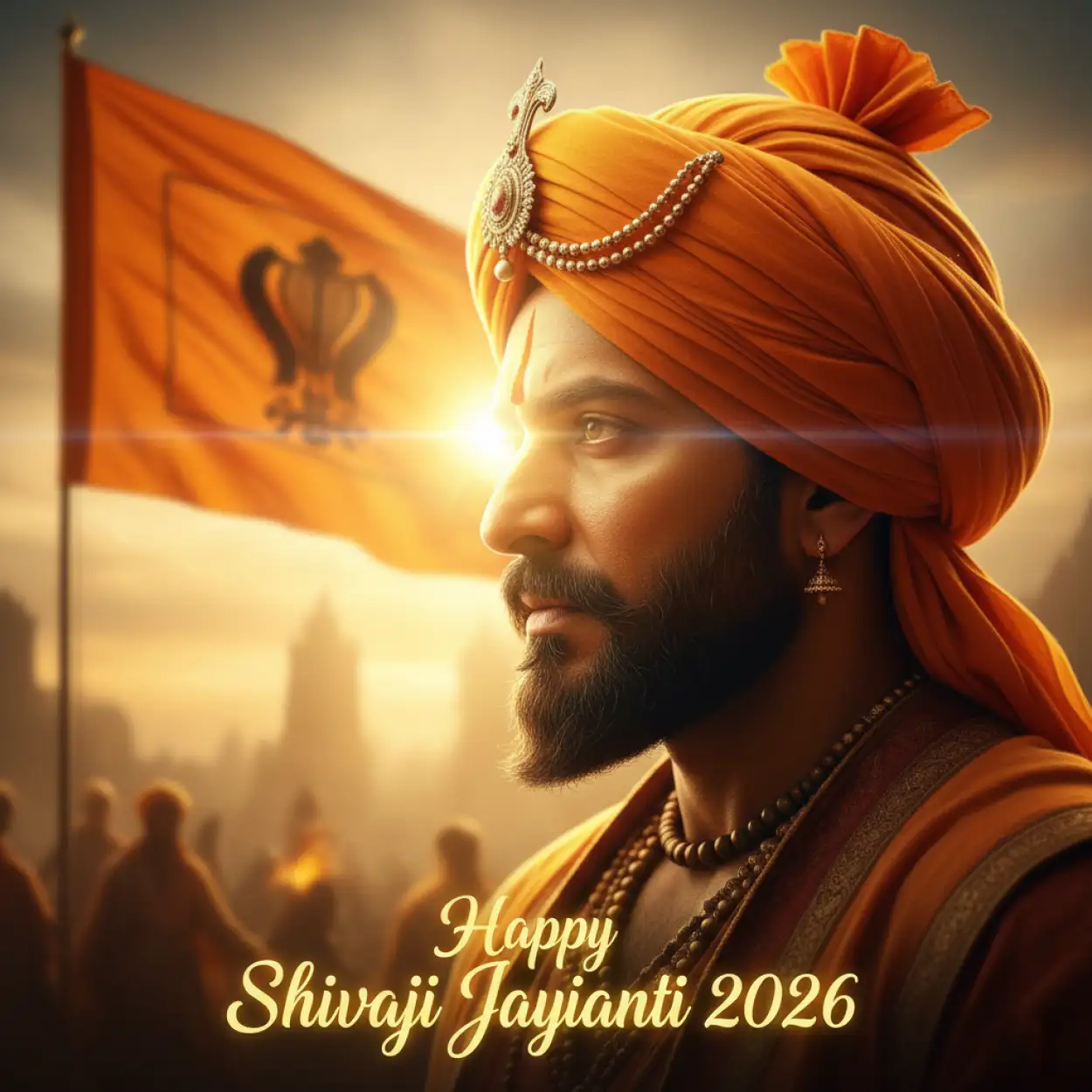 Free Download Happy Shivaji Jayanti 2026 Banner Background Hd - High Quality Happy Shivaji Jayanti 2026 Background