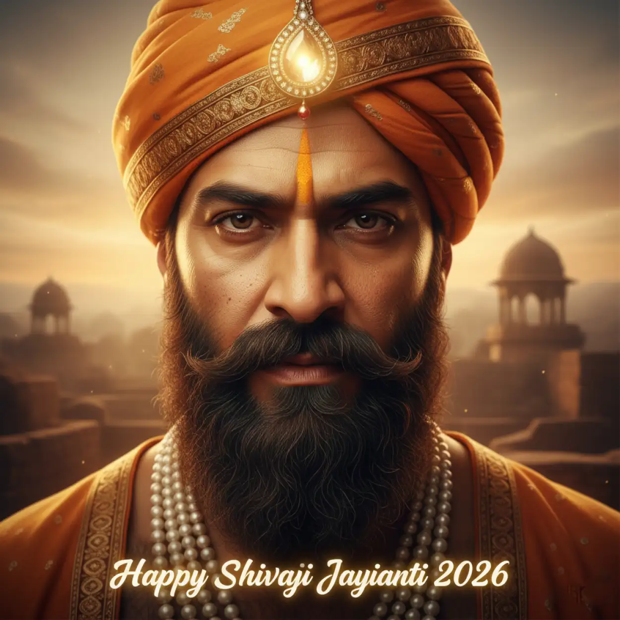 Free Download Happy Shivaji Jayanti 2026 Digital Art Wallpaper - High Quality Happy Shivaji Jayanti 2026 Background