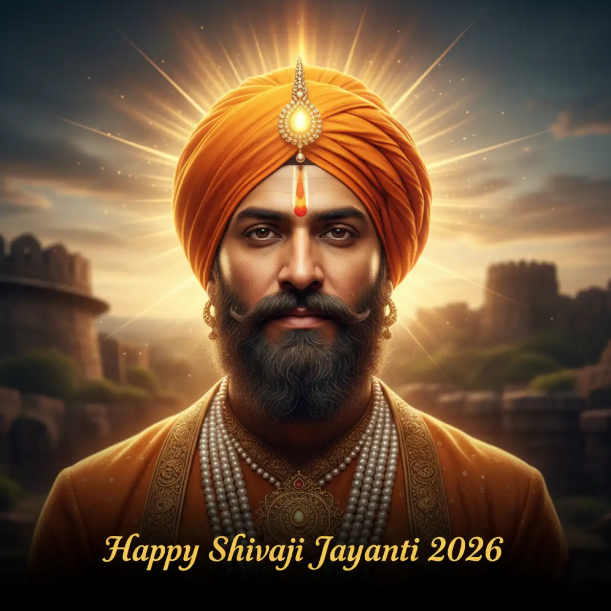 Free Download Happy Shivaji Jayanti 2026 Hindi Wishes - High Quality Happy Shivaji Jayanti 2026 Background