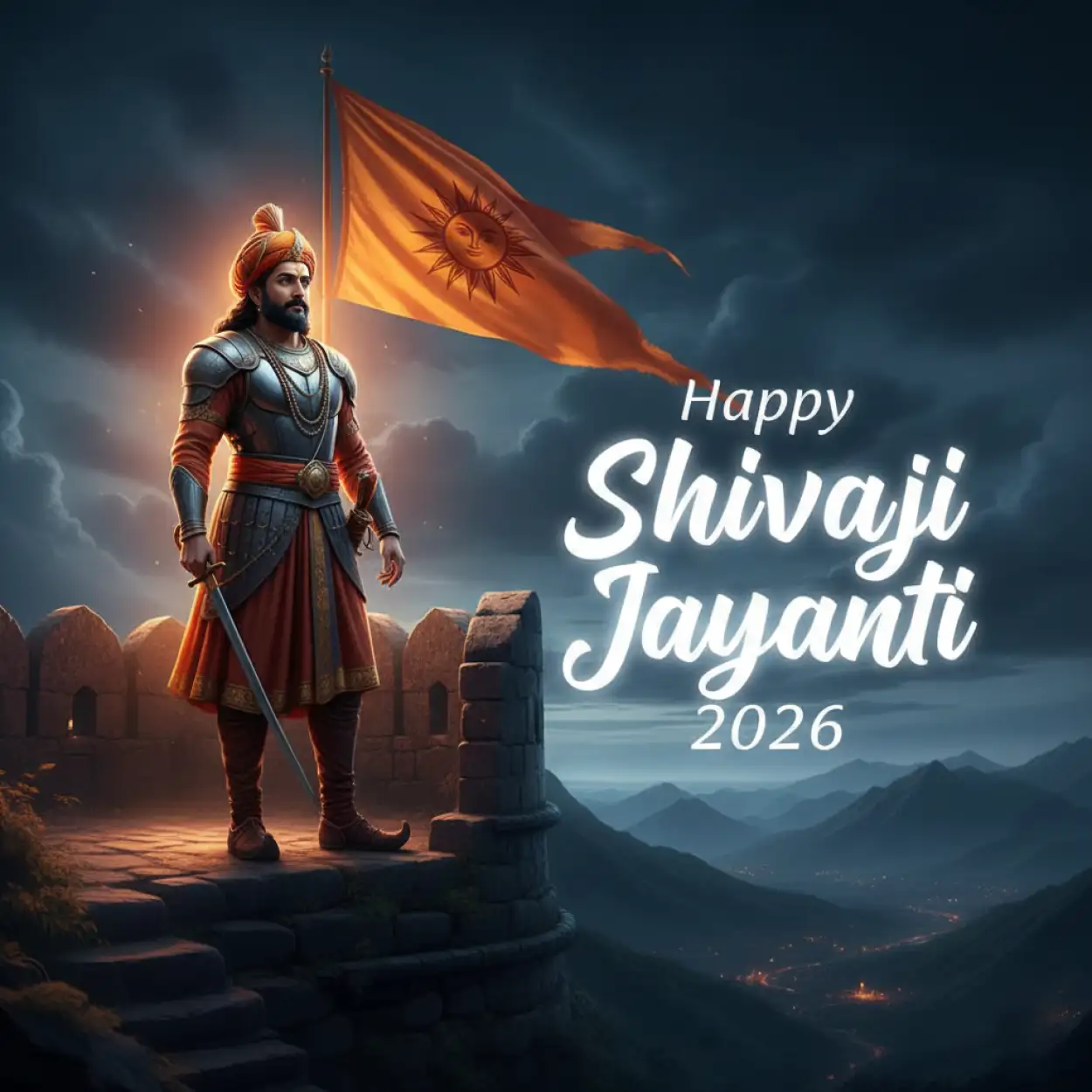 Free Download Happy Shivaji Jayanti 2026 Patriotic Quotes - High Quality Happy Shivaji Jayanti 2026 Background