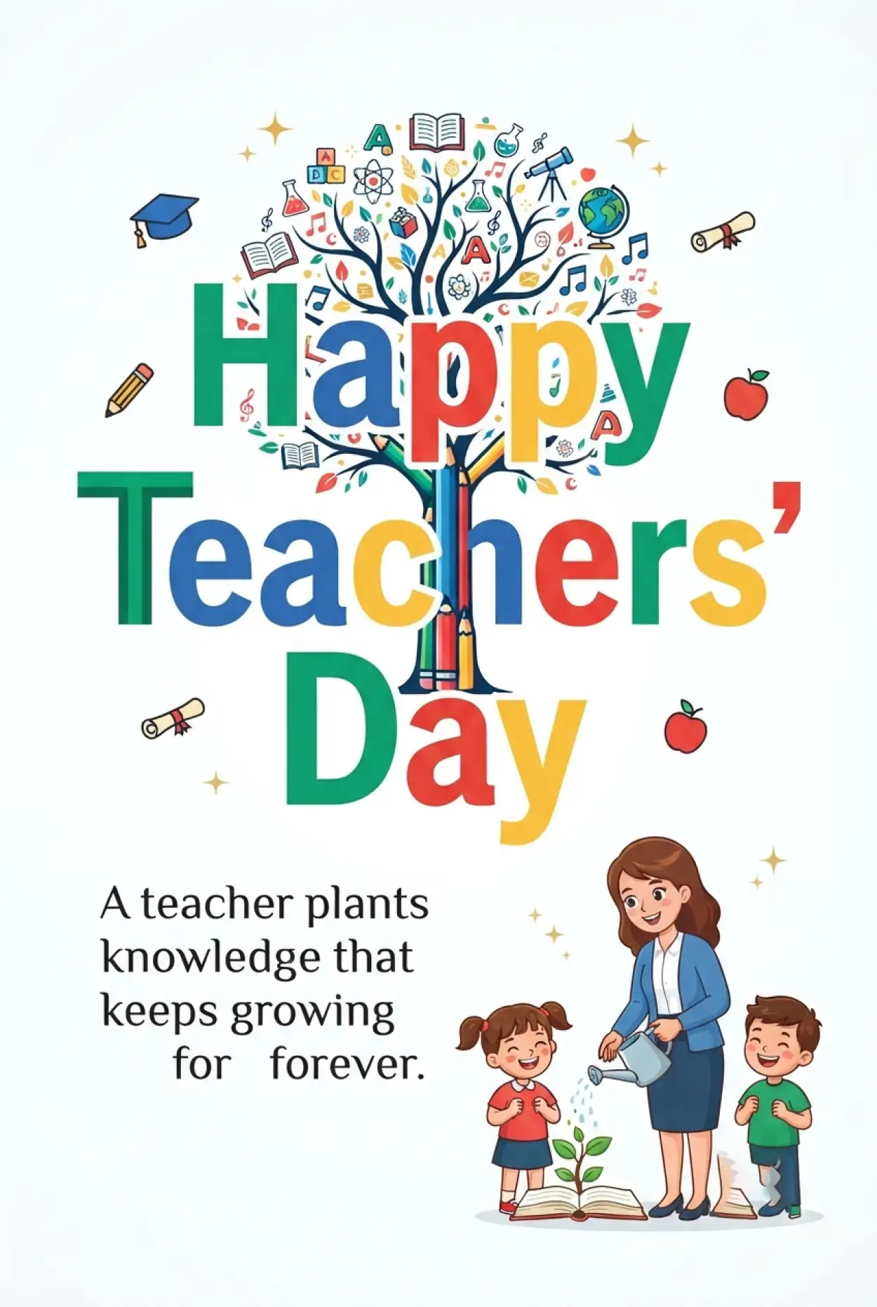 Free Download Happy Teachers Day 2026 Greetings For Teachers - High Quality Teachers Day India 2026 Image