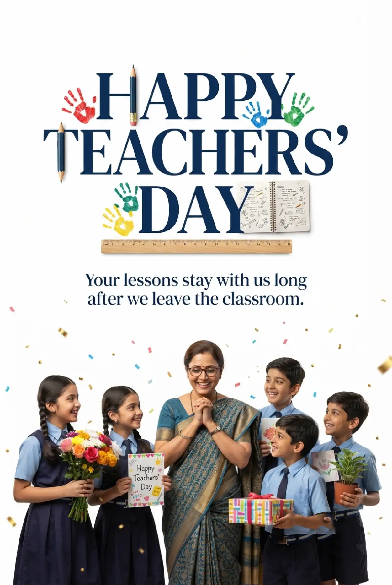 Free Download Happy Teachers Day 2026 Messages India - High Quality Teachers Day India 2026 Image