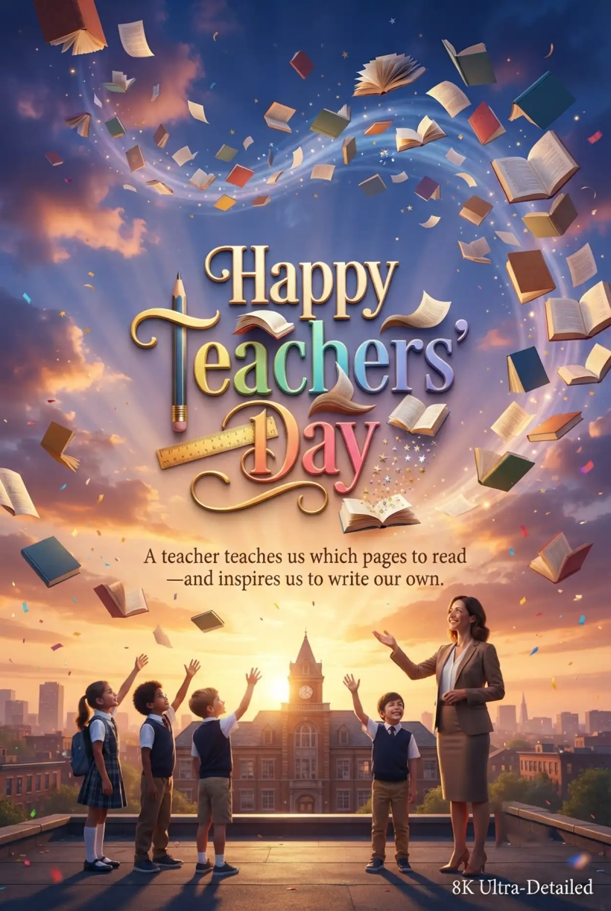 Free Download Happy Teachers Day 2026 Wishes In English - High Quality Teachers Day India 2026 Image