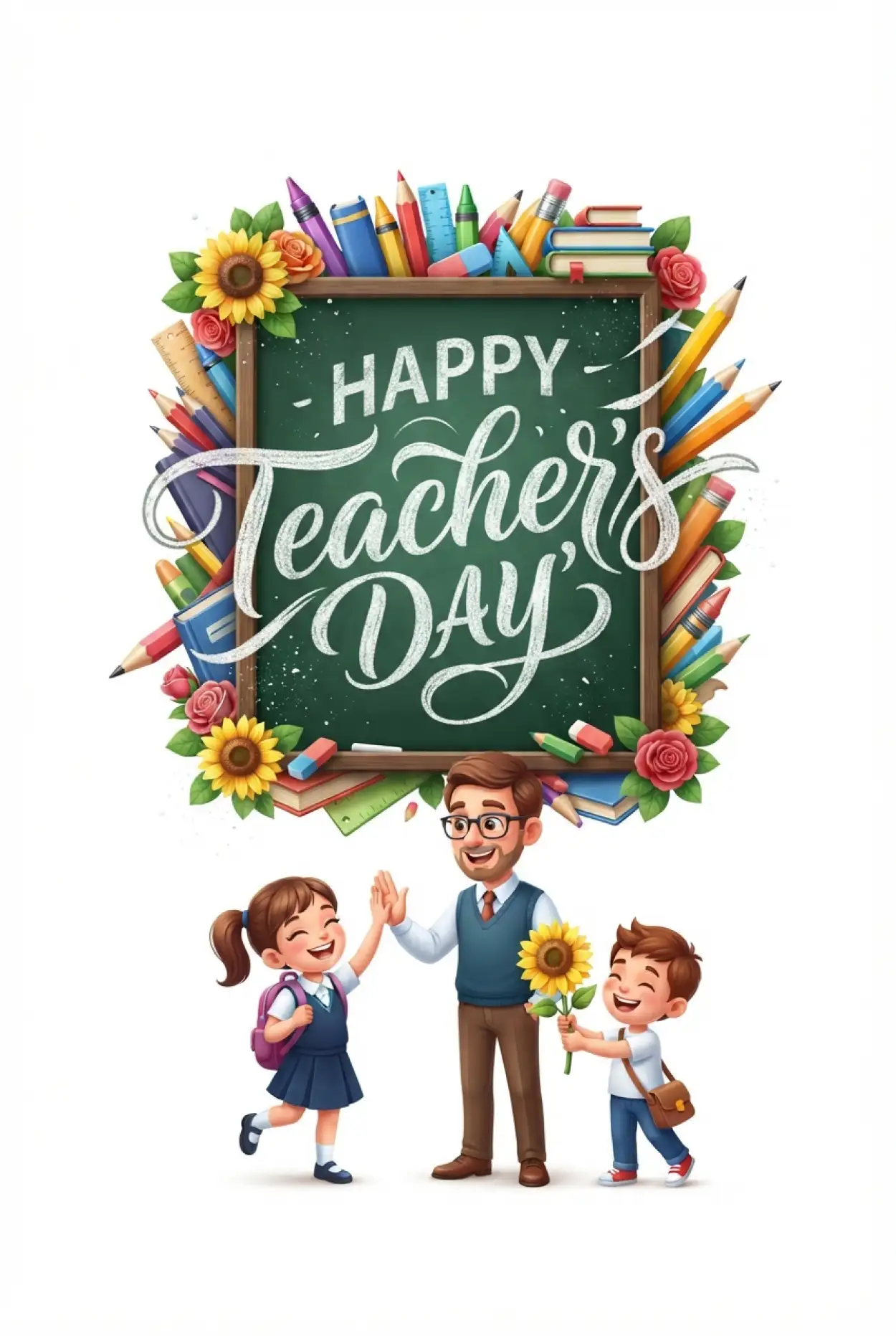 Free Download Happy Teachers Day Greetings For Instagram - High Quality Happy Teachers Day Image