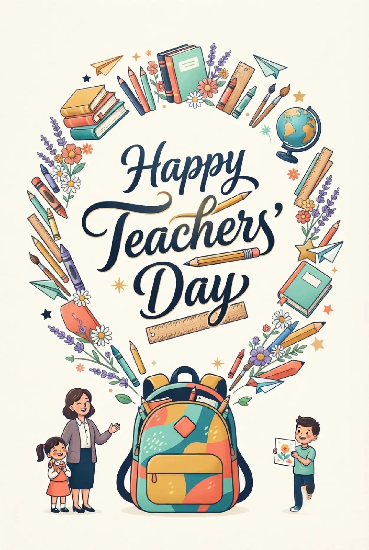 Free Download Happy Teachers Day Greetings For Instagram - High Quality Teachers Day Greetings Image