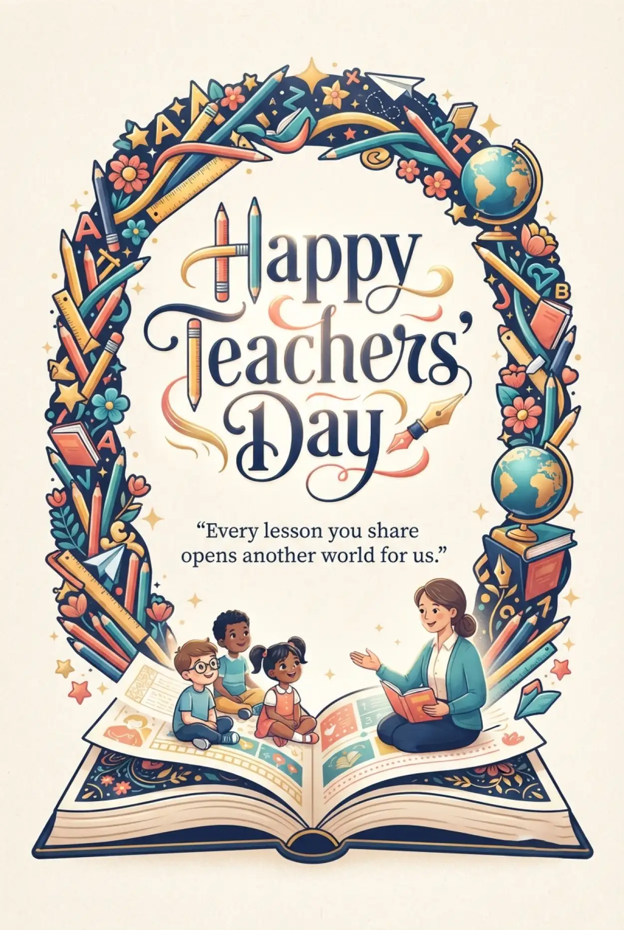 Free Download Happy Teachers Day Greetings - High Quality Teachers Day Greetings Image