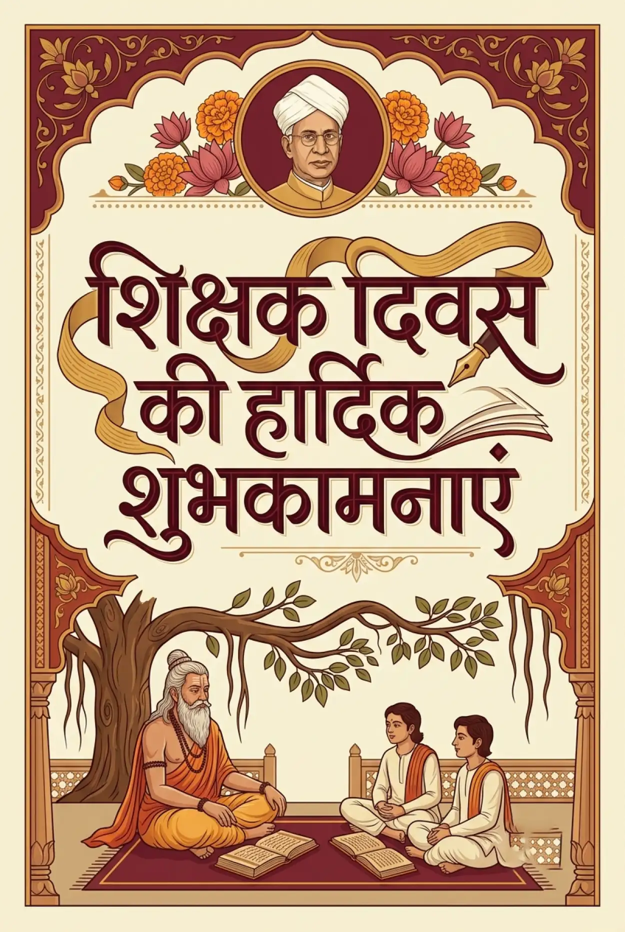 Free Download Happy Teachers Day Hindi Images Free Download - High Quality Teachers Day Wishes In Hindi Image