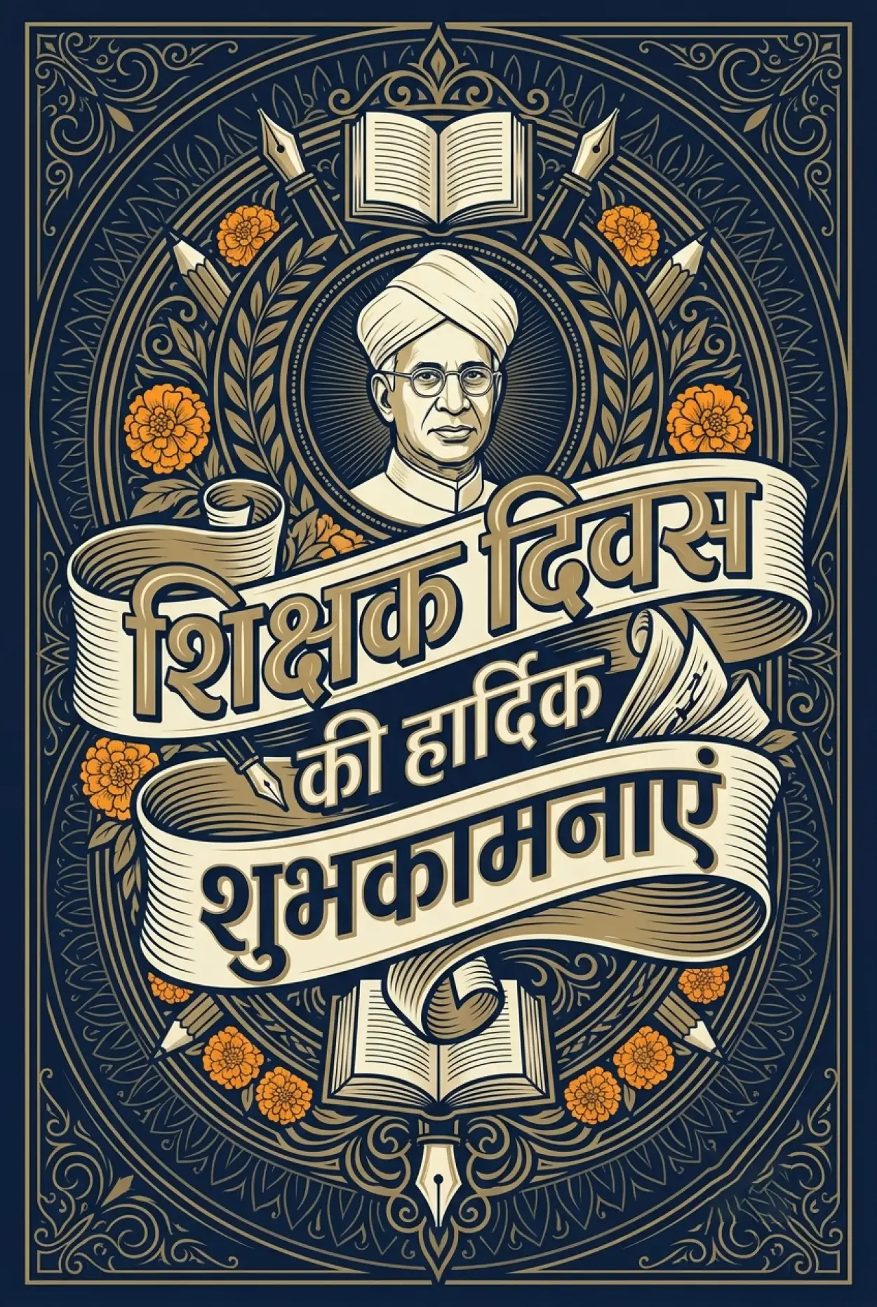 Free Download Happy Teachers Day Hindi Wishes For Social Media - High Quality Teachers Day Wishes In Hindi Image