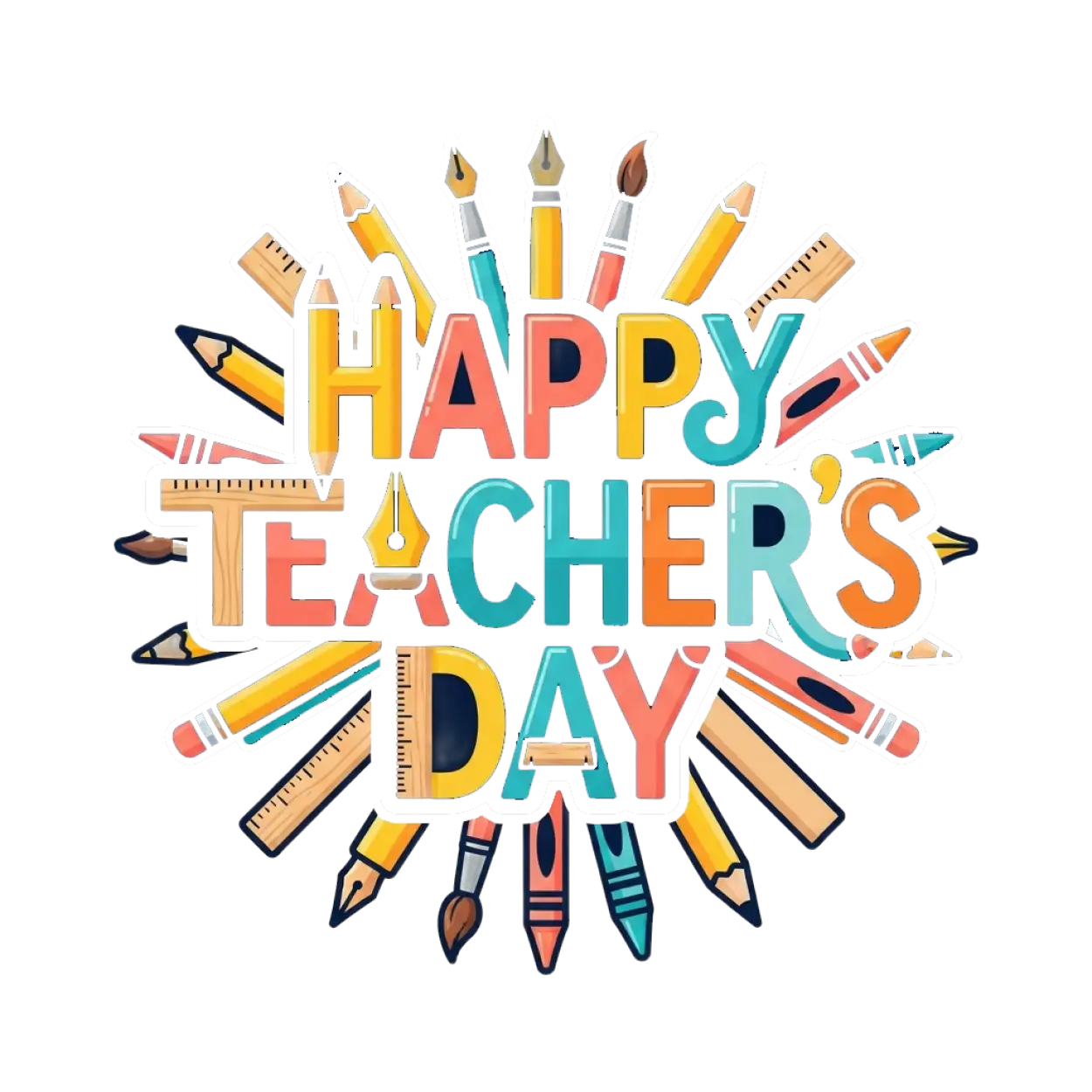 Free Download Happy Teachers Day Png - High Quality Teachers Day Png Transparent PNG