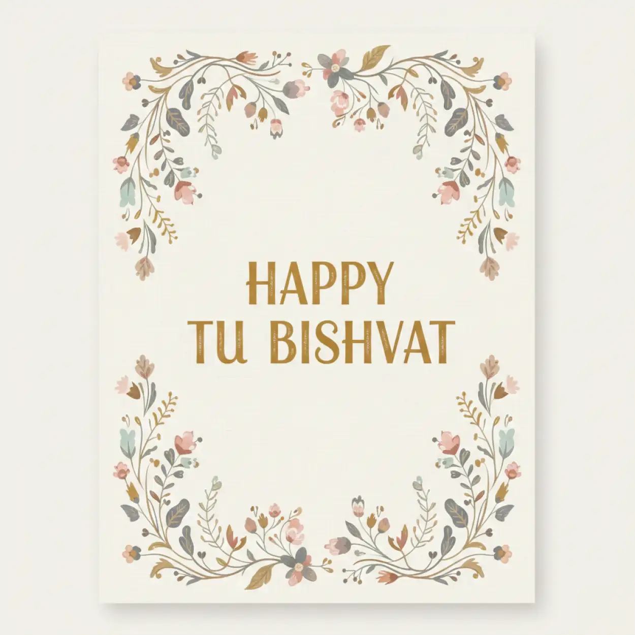 Free Download Happy Tu Bishvat Hd Greeting Card - High Quality Happy Tu Bishvat Background