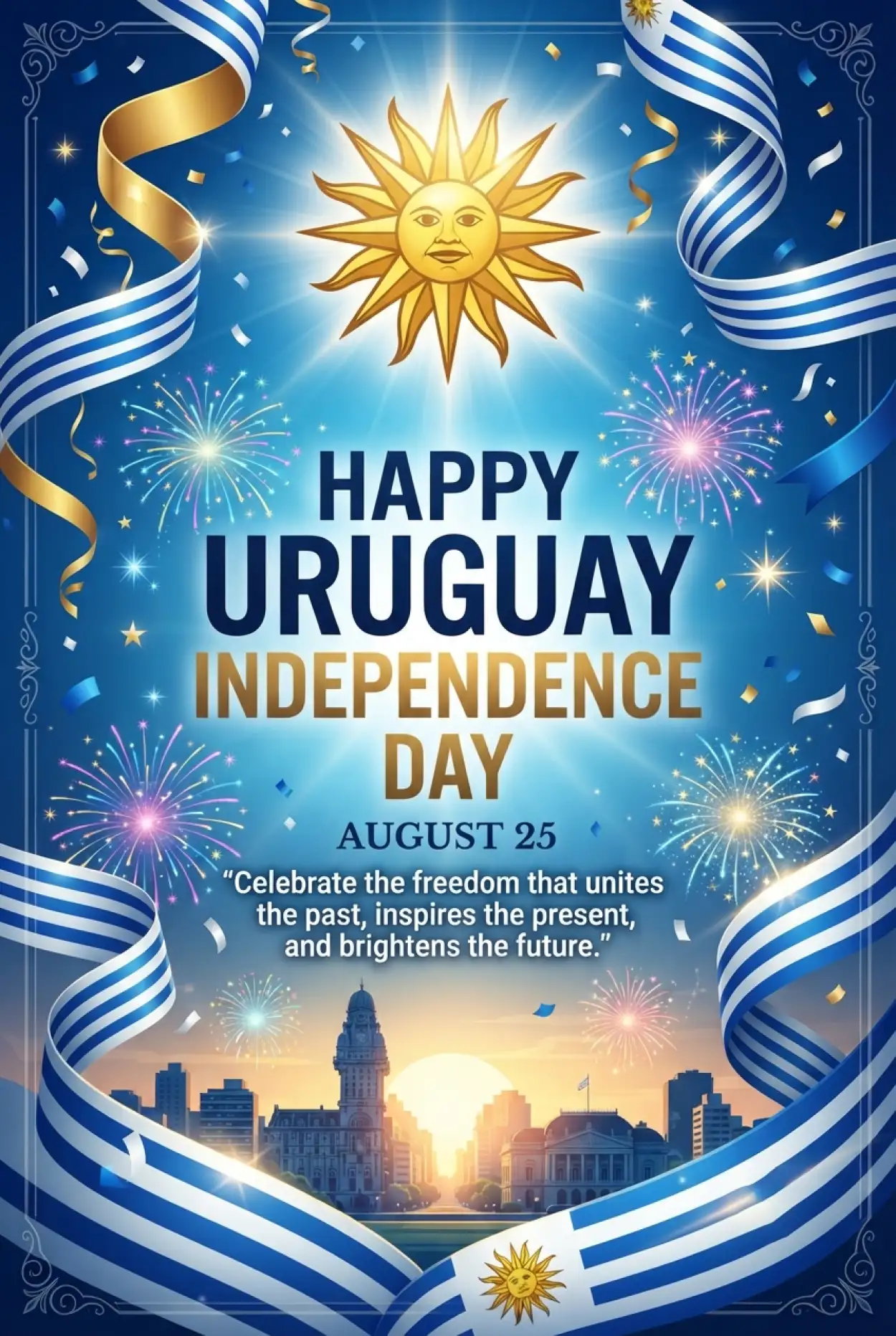 Free Download Happy Uruguay Independence Day 2026 Wishes And Messages - High Quality Uruguay Independence Day 2026 Image