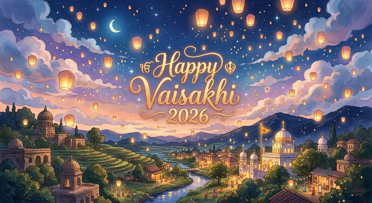Free Download Happy Vaisakhi 2026 Greetings For Cards - High Quality Happy Vaisakhi 2026 Wishes Image