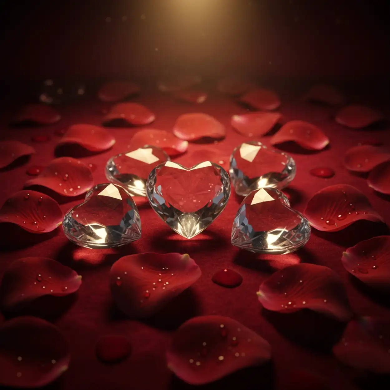 Free Download Happy Valentines Day Background With 3d Hearts - High Quality Happy Valentines Day Background Hd Background