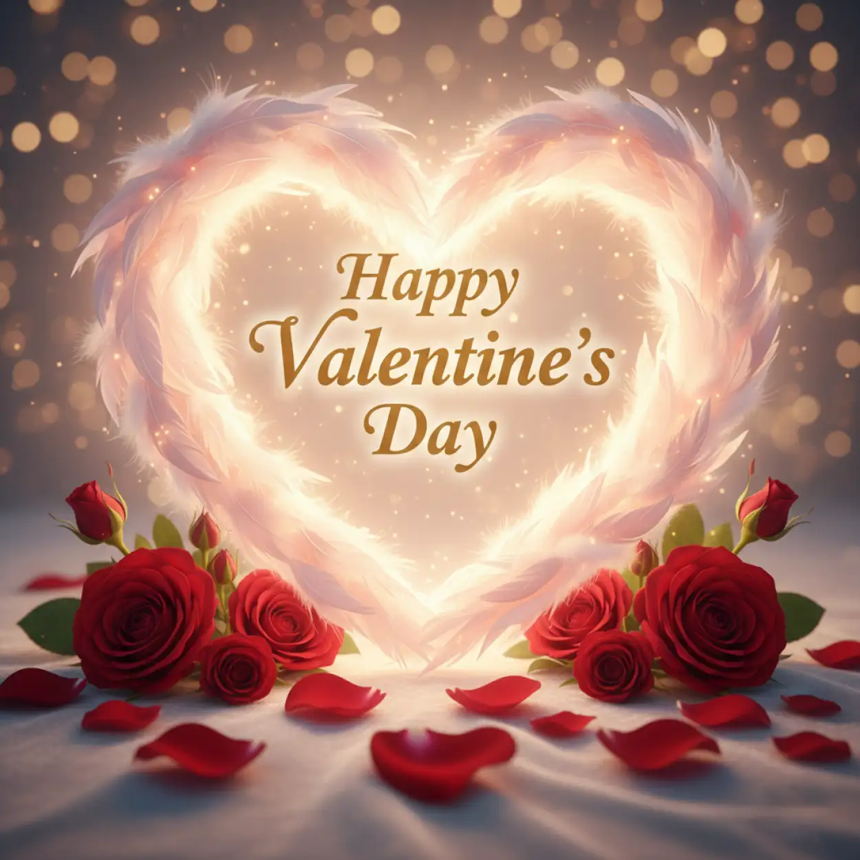 Free Download Happy Valentines Day Heartfelt Wishes - High Quality Happy Valentines Day Background