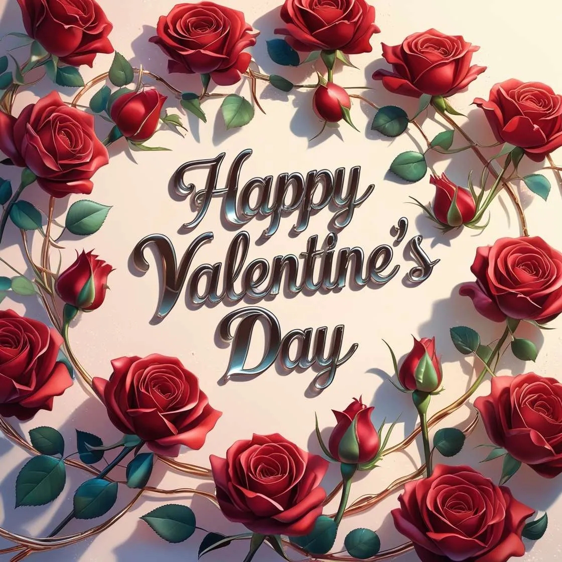 Happy Valentines Day With Red Roses Images - Royalty Free Happy Valentines Day Image | Pngmagic Free Download Happy Valentines Day With Red Roses Images - High Quality Happy Valentines Day Background