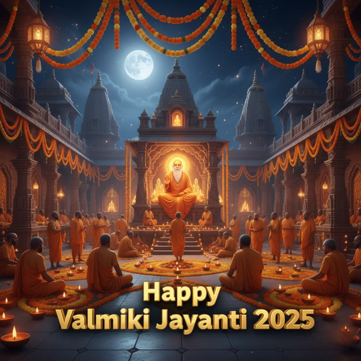 Free Download Happy Valmiki Jayanti 2025 Images Free Download - High Quality Happy Valmiki Jayanti 2025 Background