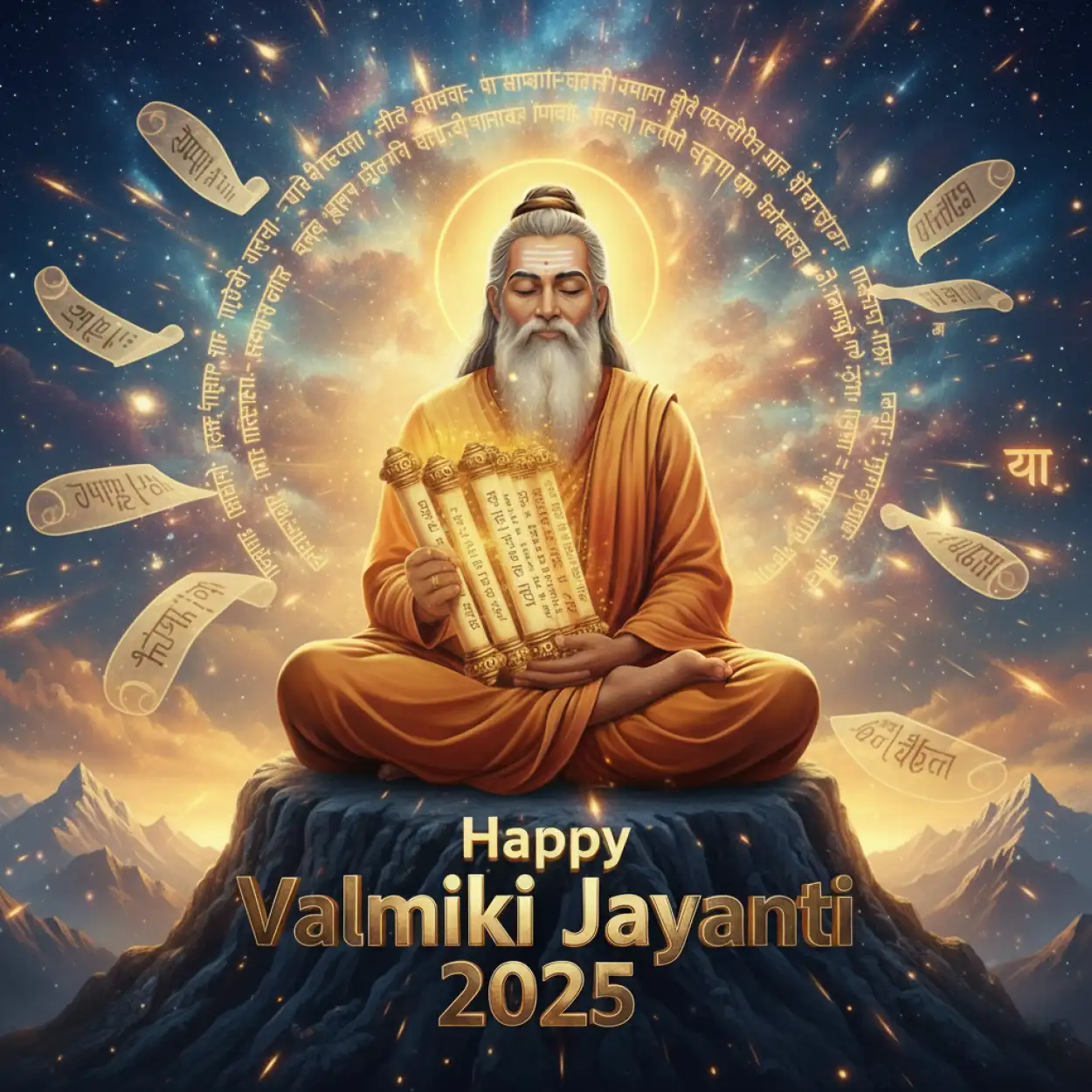 Free Download Happy Valmiki Jayanti 2025 Poetry In English - High Quality Happy Valmiki Jayanti 2025 Background