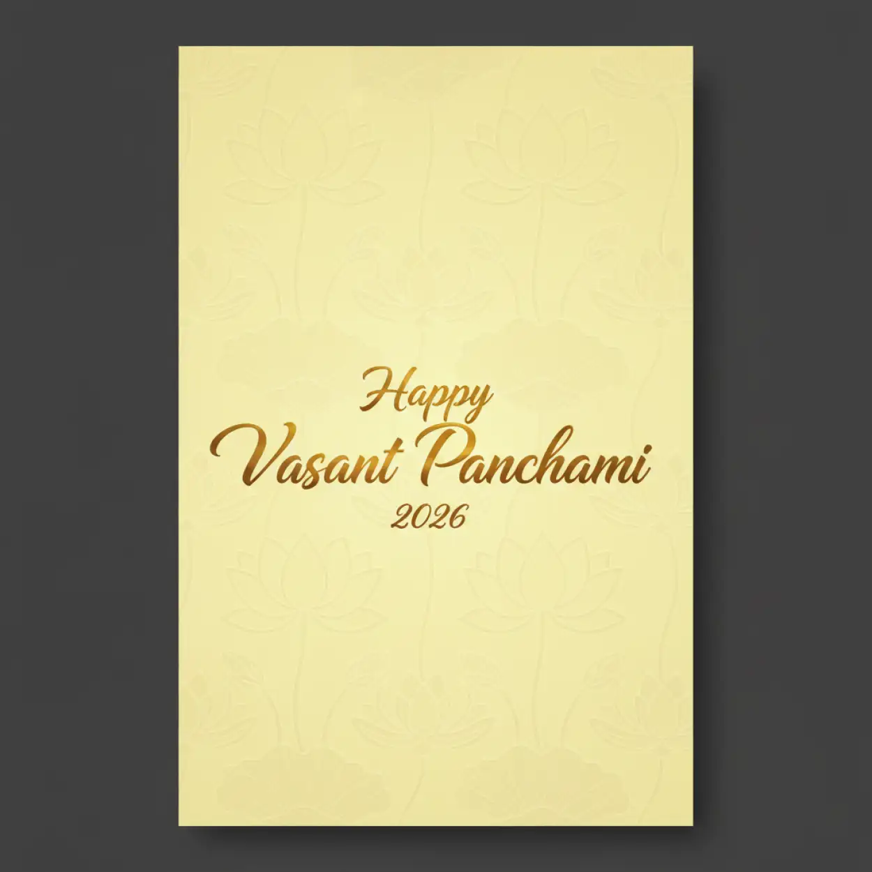 Free Download Happy Vasant Panchami 2026 Flyer Design - High Quality Happy Vasant Panchami 2026 Background