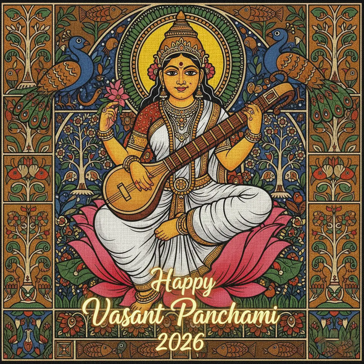 Free Download Happy Vasant Panchami 2026 Png Image - High Quality Happy Vasant Panchami 2026 Transparent PNG