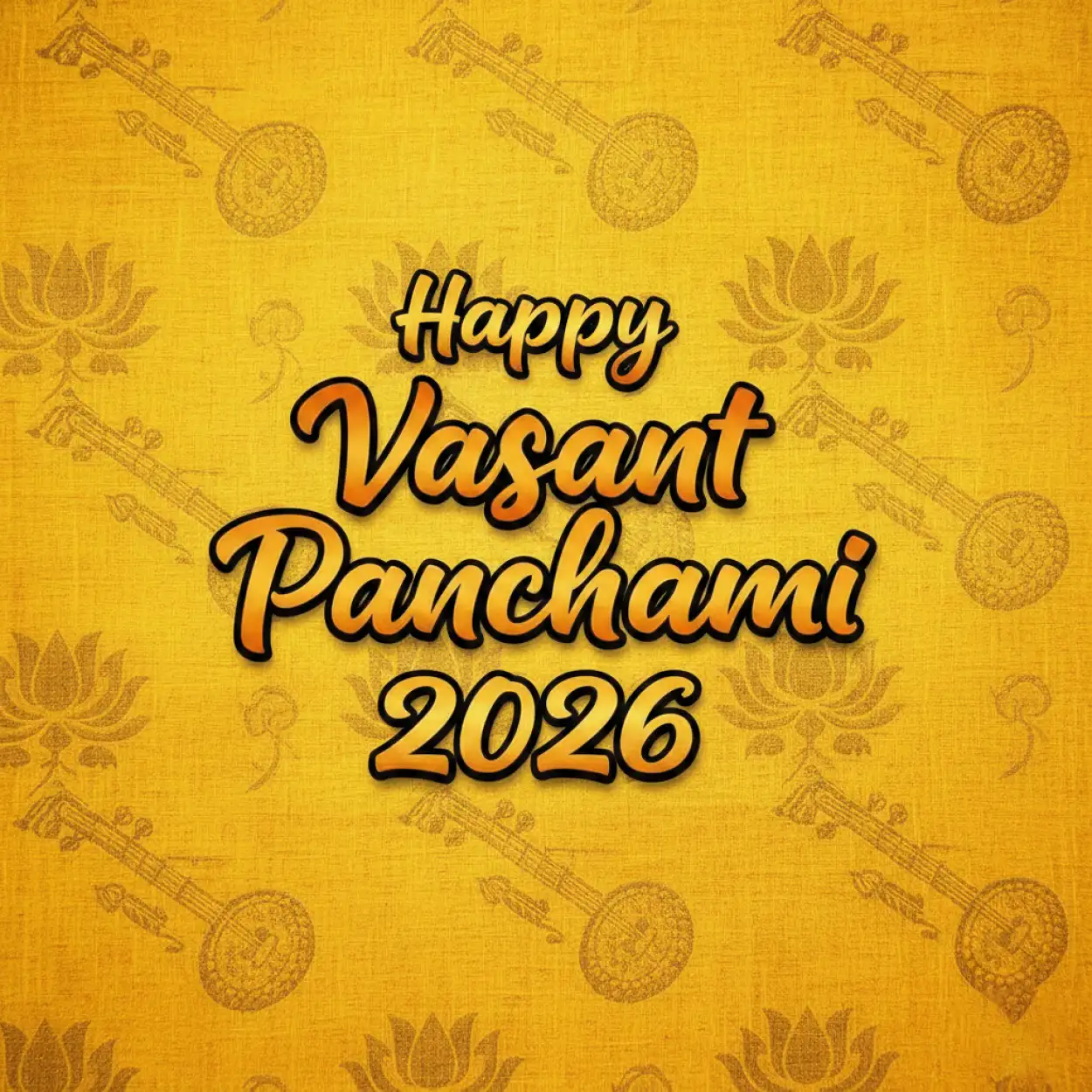 Free Download Happy Vasant Panchami 2026 Vertical Post Design - High Quality Happy Vasant Panchami 2026 Background