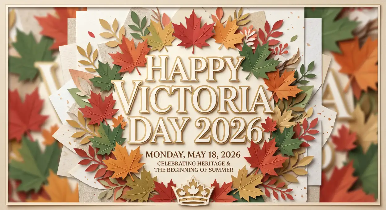 Free Download Happy Victoria Day 2026 Celebration Card Template - High Quality Happy Victoria Day 2026 Image