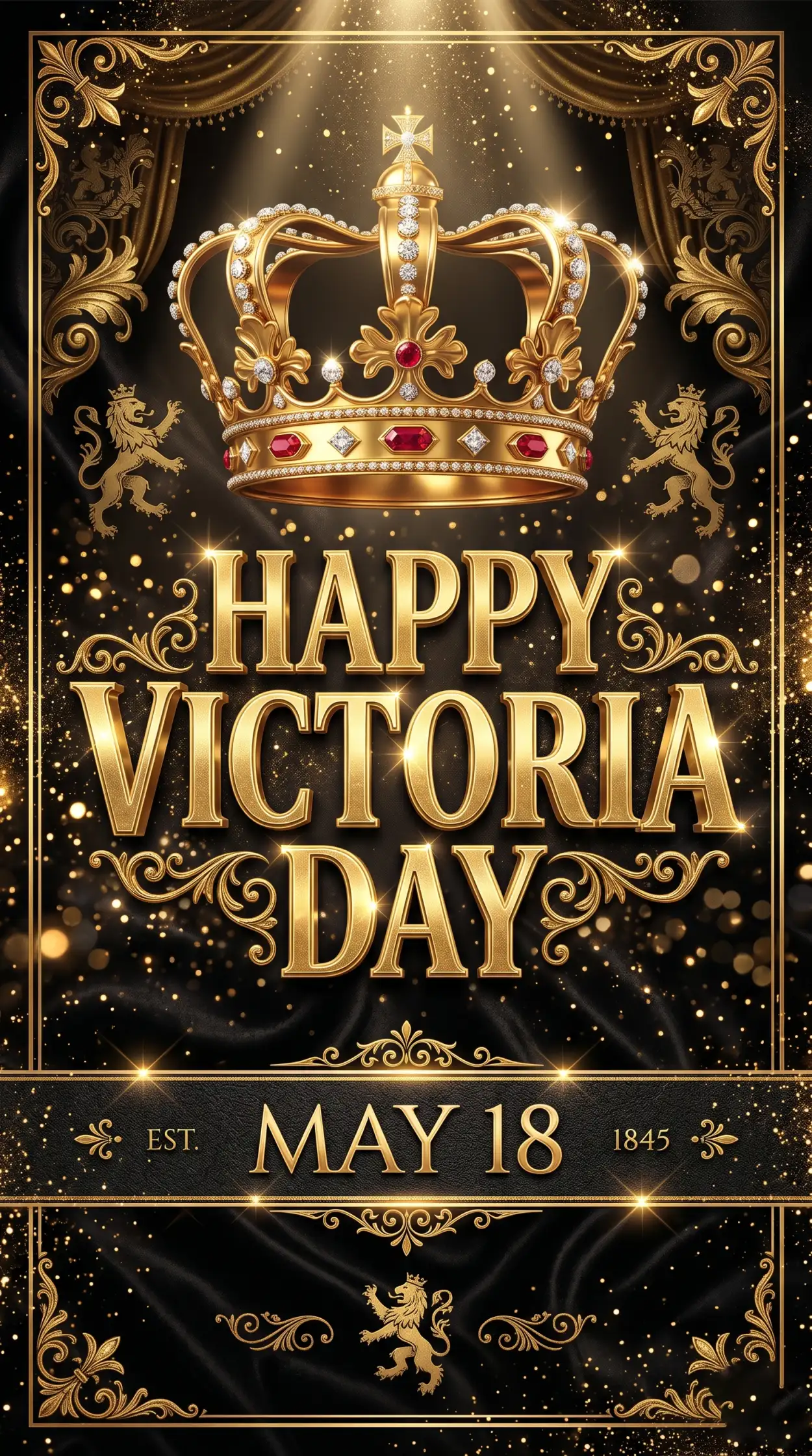 Free Download Happy Victoria Day 2026 Stylish Typography Design - High Quality Happy Victoria Day 2026 Image