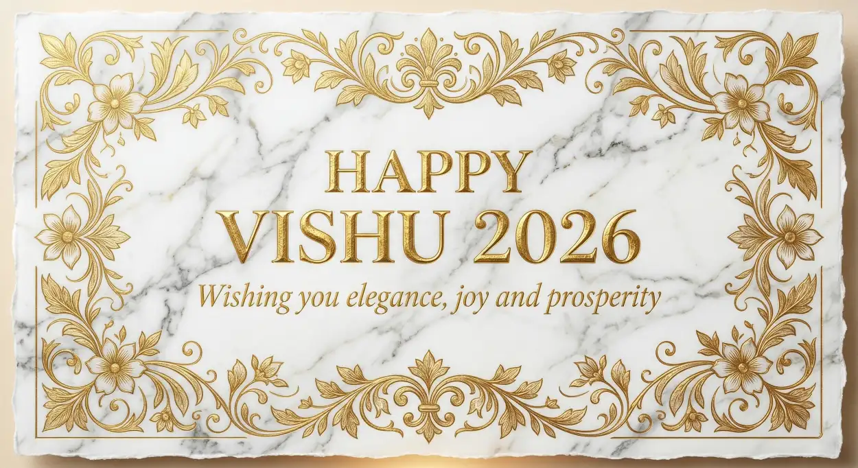 Free Download Happy Vishu 2026 Wishes Best Lines For Cards - High Quality Happy Vishu 2026 Wishes Image