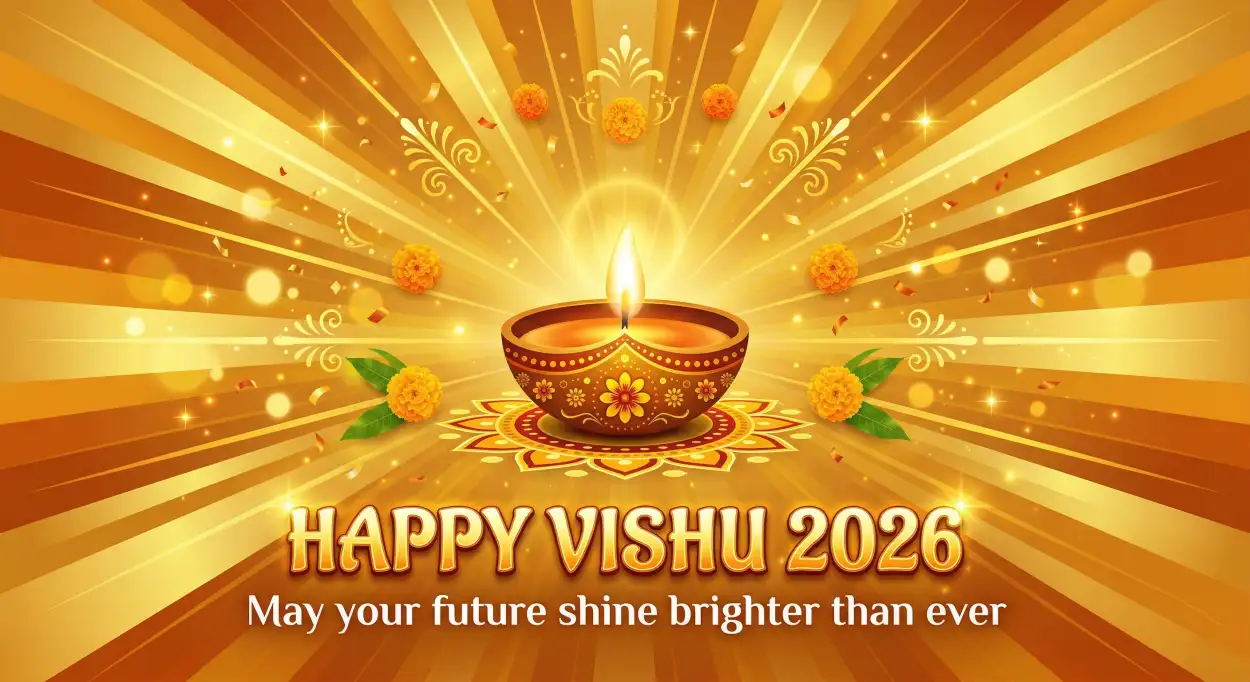 Free Download Happy Vishu 2026 Wishes Design Ideas For Thumbnail And Banner - High Quality Happy Vishu 2026 Wishes Background Image