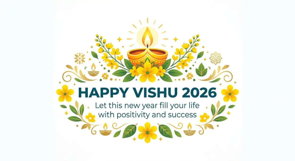 Free Download Happy Vishu 2026 Wishes Facebook Post Ideas - High Quality Happy Vishu 2026 Wishes Image