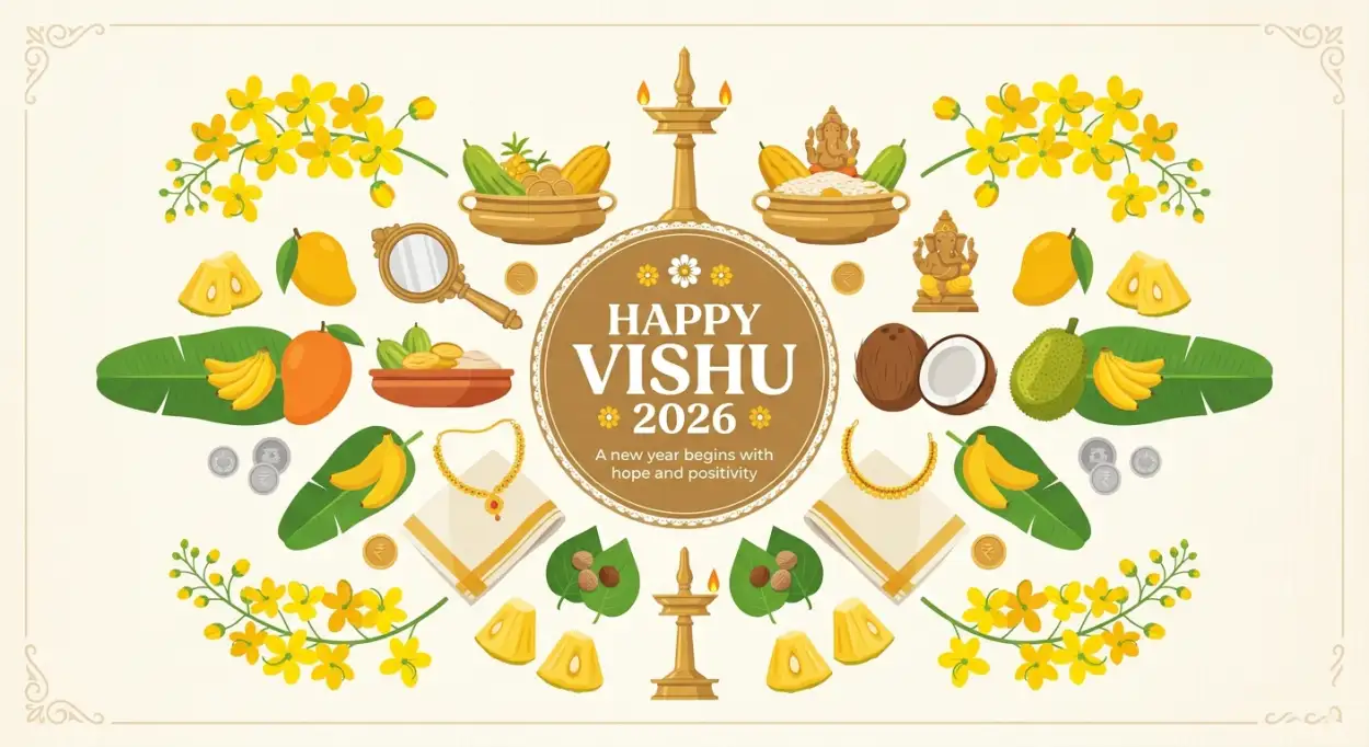 Free Download Happy Vishu 2026 Wishes For Friends And Family - High Quality Happy Vishu 2026 Wishes Image