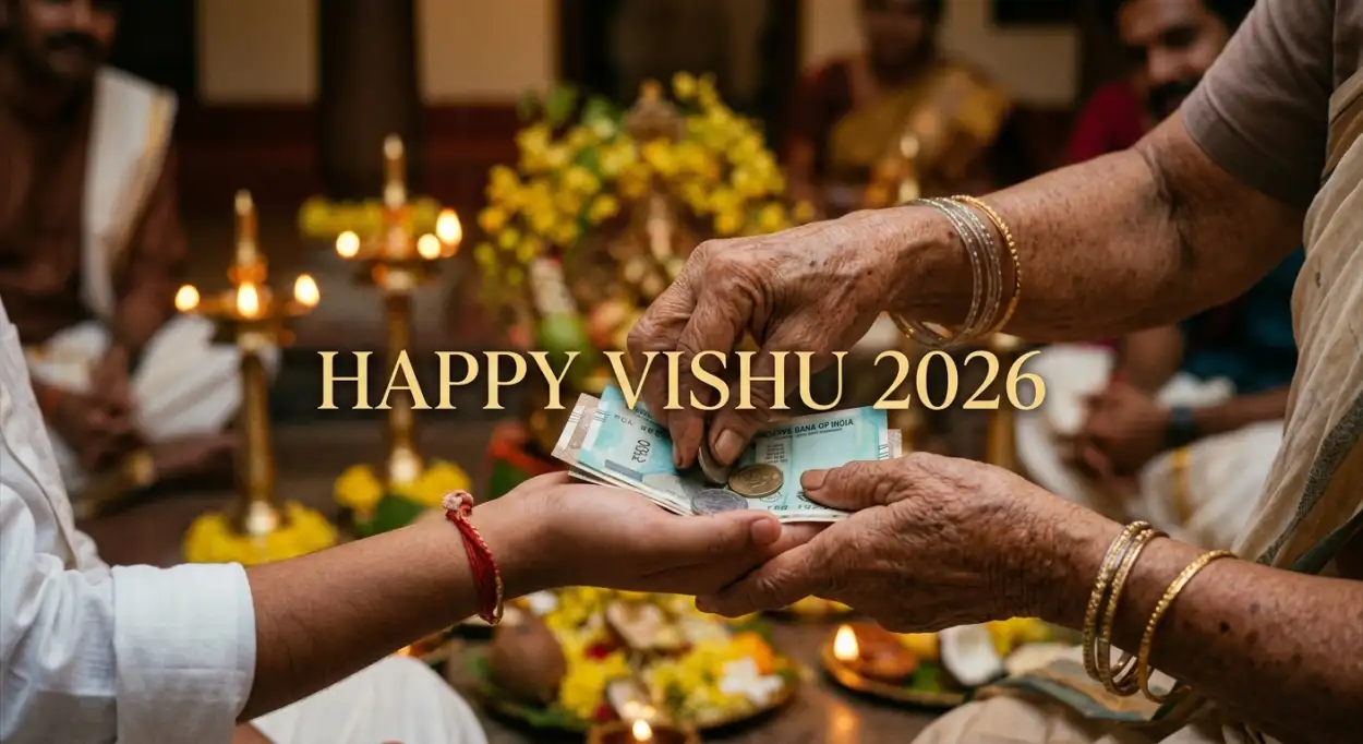 Free Download Happy Vishu 2026 Wishes For Parents And Elders - High Quality Happy Vishu 2026 Wishes Image