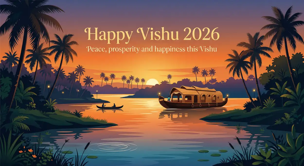 Free Download Happy Vishu 2026 Wishes Greeting Quotes For Cards And Posters - High Quality Happy Vishu 2026 Wishes Image